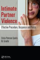 Intimate partner violence : effective procedure, response and policy /