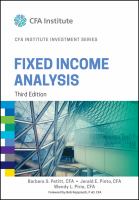 Fixed income analysis.