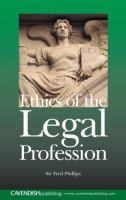 Ethics of the legal profession : a new order /