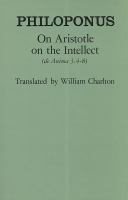 On Aristotle on the intellect (De anima 3.4-8) /