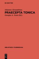 Praecepta tonica /