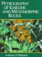 Petrography of igneous and metamorphic rocks /