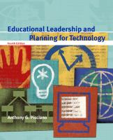 Educational leadership and planning for technology /