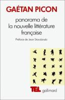 Panorama de la nouvelle littérature française /