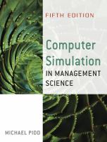 Computer simulation in management science /