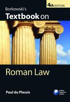 Borkowski's textbook on Roman law /