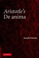 Aristotle's De anima /