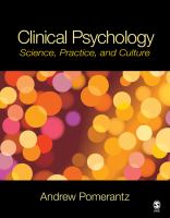 Clinical psychology : science, practice, and culture /