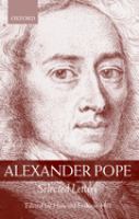 Alexander Pope : selected letters /