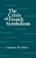 The crisis of French symbolism /