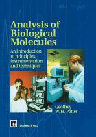 Analysis of biological molecules.
