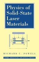 Physics of solid state laser materials /