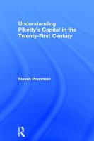 Understanding Piketty's capital in the twenty-first century /