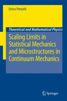 Scaling limits in statistical mechanics and microstructures in continuum mechanics /