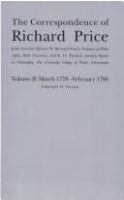 The correspondence of Richard Price /
