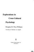 Explorations in cross-cultural psychology /