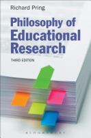 Philosophy of educational research /