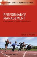 Performance management a new approach for driving business results /