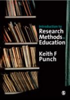 Introduction to research methods in education /