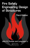 Fire safety engineering design of structures /