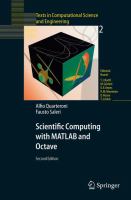 Scientific computing with MATLAB and Octave /