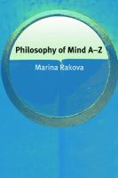 Philosophy of mind A-Z /