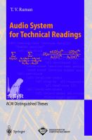 Audio system for technical readings /