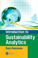 Introduction to sustainability analytics /