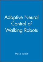 Adaptive neural control of walking robots /
