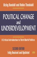Political change and underdevelopment : a critical introduction to Third World politics /