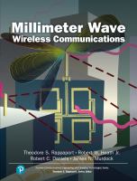 Millimeter wave wireless communications /