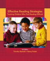 Effective reading strategies : teaching children who find reading difficult /