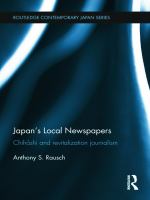 Japan's local newspapers : Chihoshi and revitalization journalism /