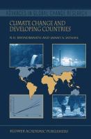 Climate change and developing countries /