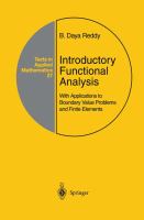 Introductory functional analysis : with applications to boundary value problems and finite elements /