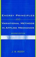 Energy principles and variational methods in applied mechanics /