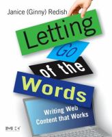 Letting go of the words : writing Web content that works /