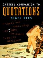Cassell companion to quotations /