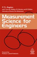 Measurement science for engineers /