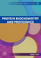 Protein biochemistry and proteomics /