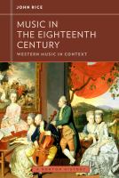 Music in the eighteenth century /
