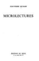 Microlectures : Jean-Pierre Richard.