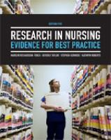 Research in nursing : evidence for best practice /