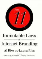 The 11 immutable laws of Internet branding /