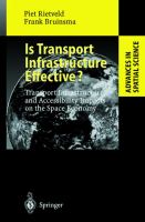 Is transport infrastructure effective? : transport infrastructure and accessibility : impacts on the space economy /