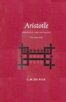 Aristotle : semantics and ontology /