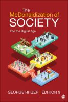 The McDonaldization of society : into the digital age /