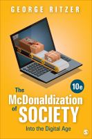 The McDonaldization of society : into the digital age /