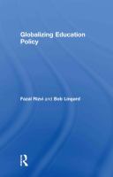 Globalizing education policy /