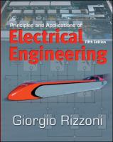 Principles and applications of electrical engineering /